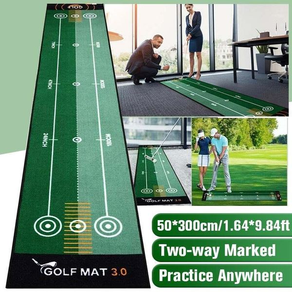 

golf training aids mini putting ball pad carpet two-way practice mat office indoor outdoor machine washable1