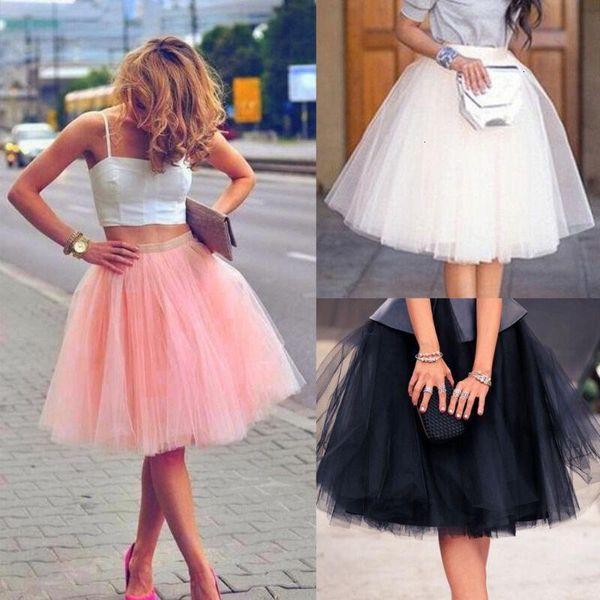 

women ladies midi skirts tutu ball gown dancing wedding white party drop shipping good quality, Black