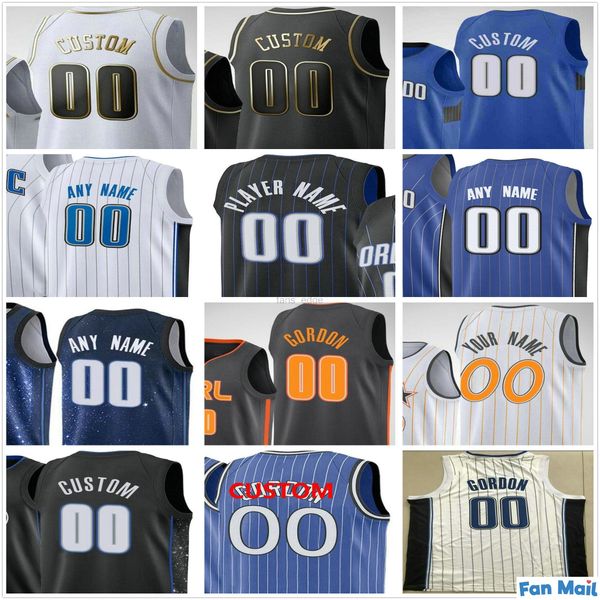 

custom printed 50 cole anthony nikola 9 vucevic aaron 00 gordon jonathan 1 isaac 10 fournier men woman kids orlando magic basketball jerseys, Black;red