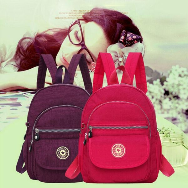 

backpack 2021 mini women purse anti-theft waterproof nylon small shoulder rucksack bag travel storage