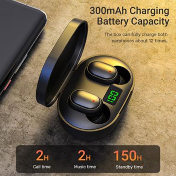 

headphones & earphones tws wireless for earphone 9d bass stereo waterproof earbuds handsheadset with microphone charging case