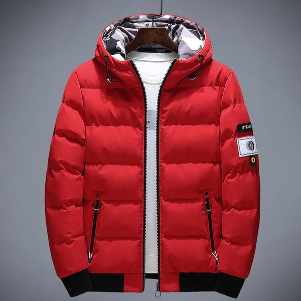 

men's jackets and winter of undertakes to warm cotton-padded clothes young men brief paragraph with thick jacket coat, Black;brown
