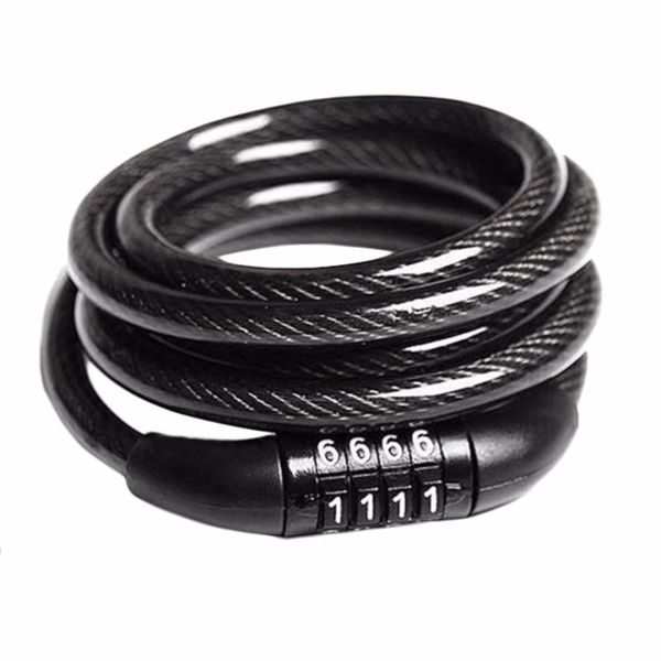

bike locks 4 digit combination password bicycle lock steel wire security cable