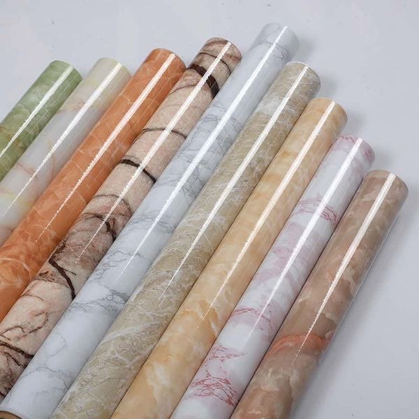 

wallpapers waterproofwall paper wall stickers counterpvc marble pattern refurbished stickersself-adhesive