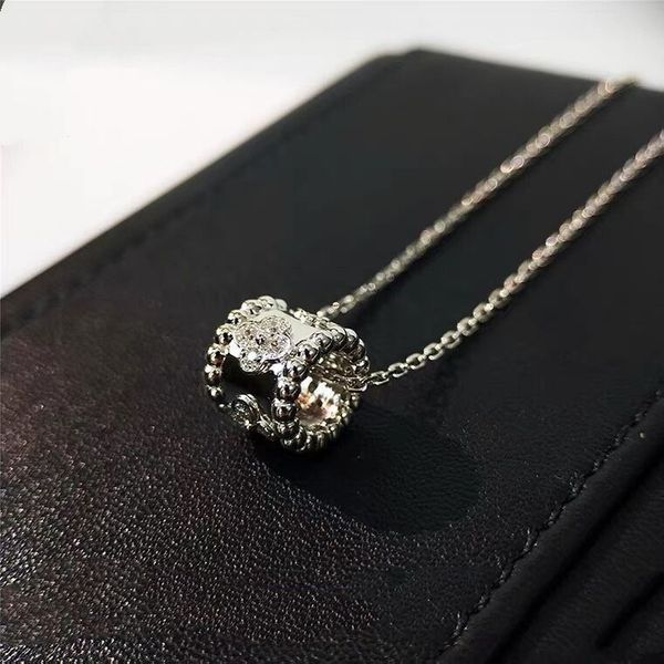 

925 sterling silver plated 18k small manyao necklace clavicle chain