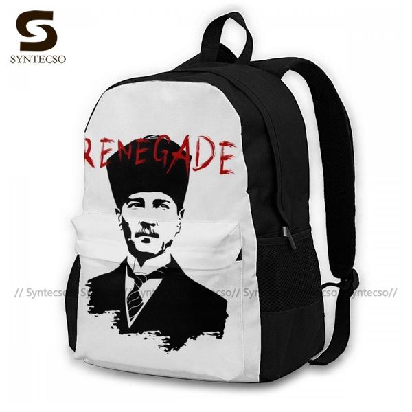 

ataturk backpacks running girl breathable backpack leisure polyester bags
