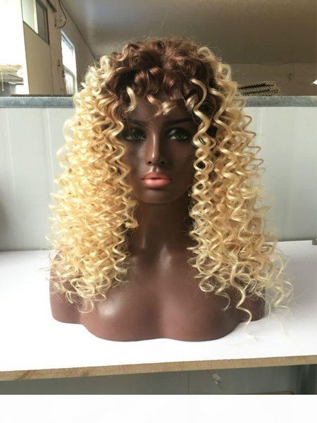 

brazilian 613 blonde full lace wig glueless lace front wig natural curly human hair wigs with parting hip, Black;brown