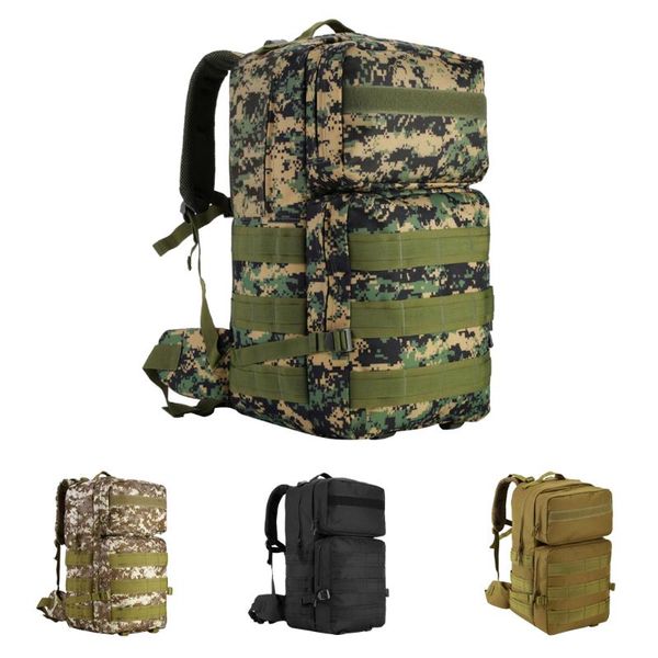 

outdoor bags 55l molle large waterproof backpack bag for camping travel hiking hunting mountaineering backpacking trekking