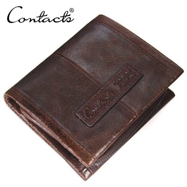 

black angel leather men's wallet with 30% off cowhide zipper, Red;black