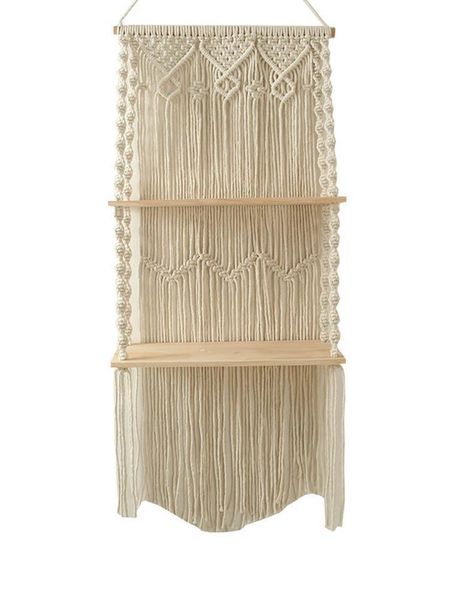 

other home decor woven floating wall shelf bohemian shelves for macrame hang storage kitchen bedroom bathroom h