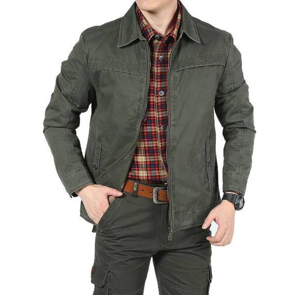 

men's jackets military jacket men brand cotton men's and coats solid outwear windbreaker jaqueta masculina size m-3xl, Black;brown