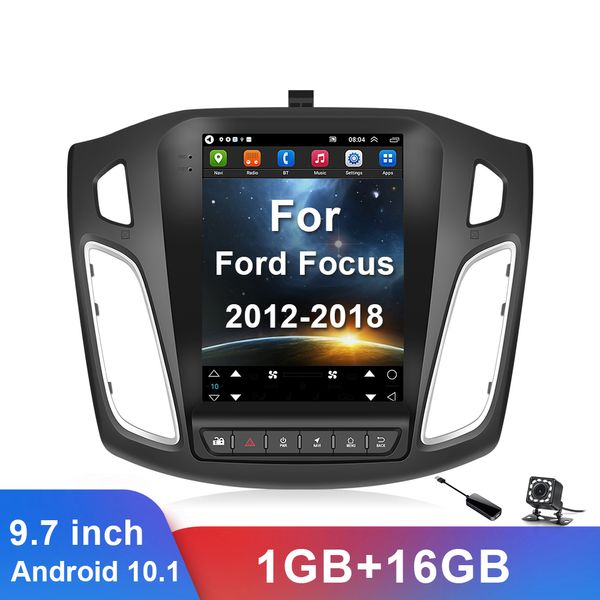 Auto Radio 9,7 Zoll 2 Din Android 10 Auto Für Ford Focus 2012-2018 Auto Multimedia-Player 1 + 16G Autoradio Stereo Empfänger