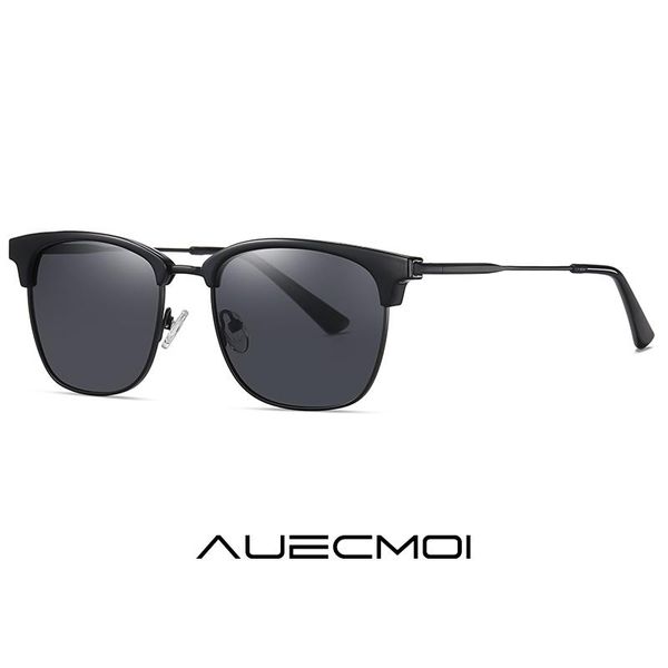 

sunglasses classic vintage fashion square polarized men designer eyewear driving fishing semi-rimless sun glasses, White;black