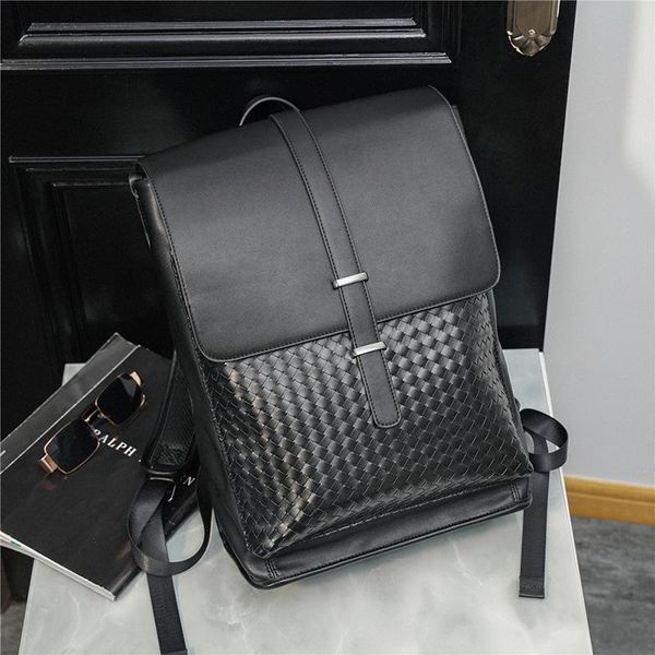 

backpack mochila de diseador lujo para hombre, bolso tejido hecho a mano, cuero, escolar, calidad, con respaldo suave, grande