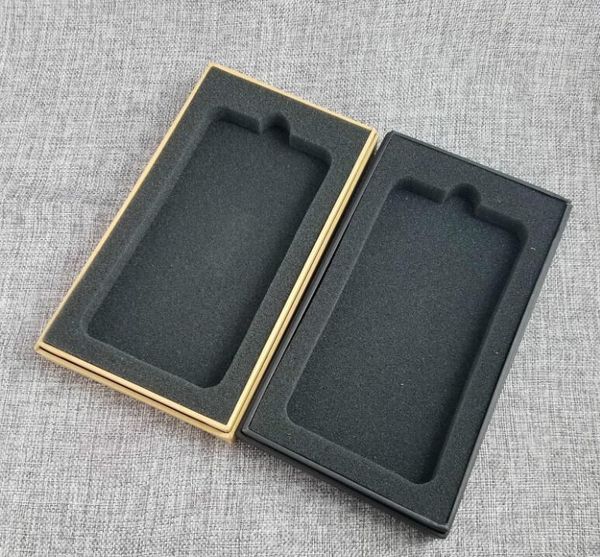 

gift wrap 15pcs phone case box with foam brown kraft paper boxes black present 18x11x2.6cm