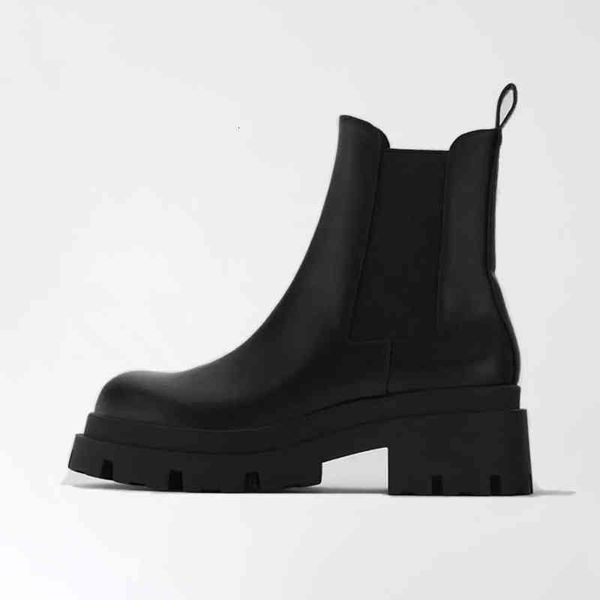 

dress shoes warm fur ankle boots for women slip on platform black leather chunky heel chelsea winter xt2v