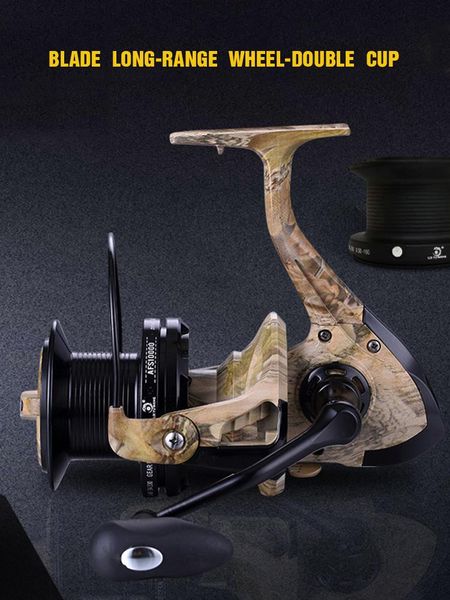 

5000-10000 size 13+1bb ball bearings feeder carp metal fishing reel spinning reel carp big trolling fishing reels for shimano
