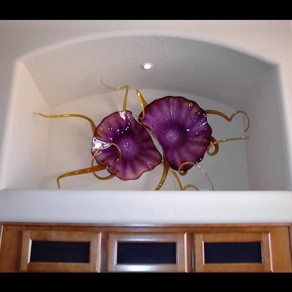 

modern murano glass wall art colorful handmade blown glass wall plates