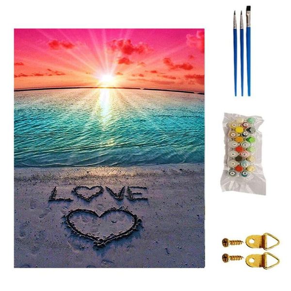 

paintings painting by numbers for adults beginner diy kits on canvas without frame 40x50cm gift smr88