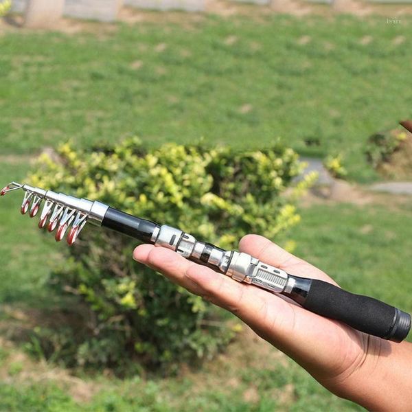

boat fishing rods outdoor short mini sea pole portable fiberglass strong load-bearing high carp pocket rod w4m5