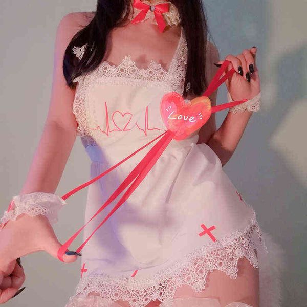 

nxy set japanese nurse outfit skirt uniform girl cos nice character dress in halloween  for women 1210, Red;black