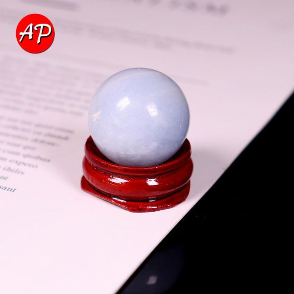 

decorative objects & figurines 1pc natural quartz kyanite polished sphere crystal ball handicraft healing gemstone home decoration feng shui