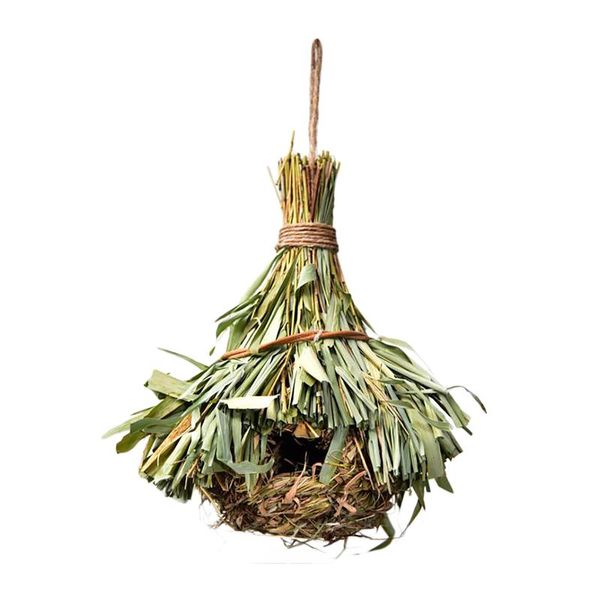 

bird nest pet hut house cages rest hanging creativity natural shelter provides garden decoration hand-woven eco-friendly grass