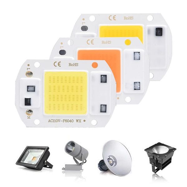 

light beads ic driver led bulb cob lamp chip 110v input integrated 20/30/50w