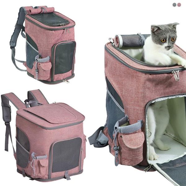 

dog car seat covers foldable cat carrier bags breathable backpack large capacity carrying bag portable outdoor travel pet shoulder