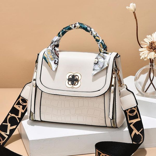 

pattern small portable one-shoulder new women korean trendy bag ladies square scarf stone 2021 fashion silk uoeeq