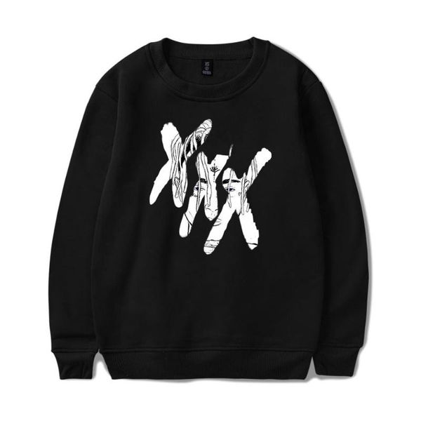 

women's hoodies & sweatshirts 2021 rapper xxx tentacion hoodie hip hop print men's wear sweatshirt fashion hip-hop clothes, Black