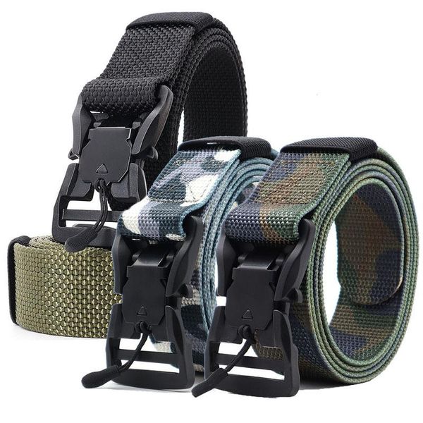 Taille Unterstützung männer Taktische Gürtel Militär Nylon Magnetische Schnalle Quick Release Jagd Armee Ausrüstung Outdoor Sport Zubehör