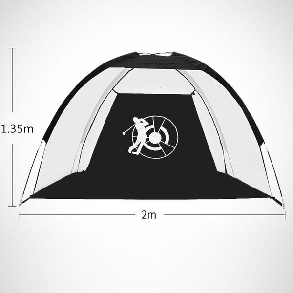 

golf training aids practice hitting net, indoor outdoor foldable cage for garden grassland