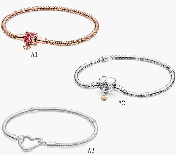 Bela jóias autêntica 925 esterlina prata bead apto pandora charme pulseiras dia dos namorados dia pintado à mão amor cadeia de segurança pingente diy pérolas