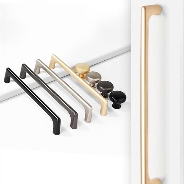 

handles & pulls modern fashion wardrobe door home zinc alloy cabinet handle dresser drawer solid knob furniture hardware accessories