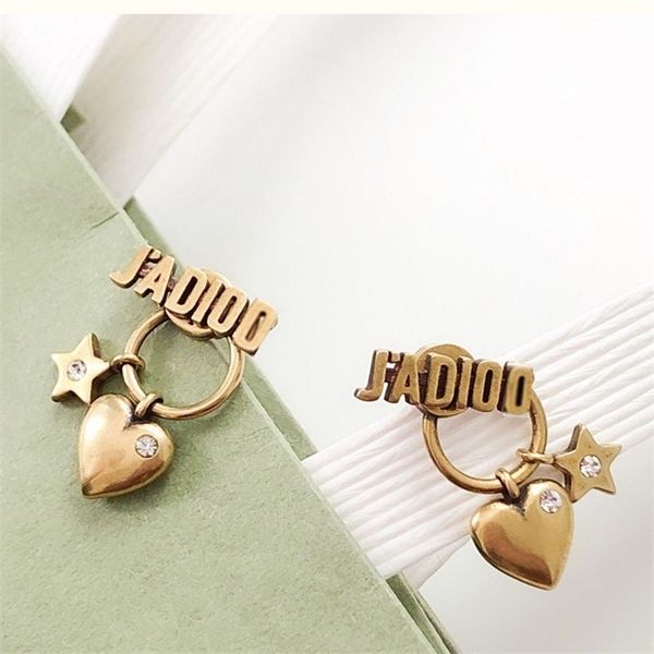 

75% off outlet online dijia earrings love letter women's simple fashion personality versatile small sterling silver needle earrings