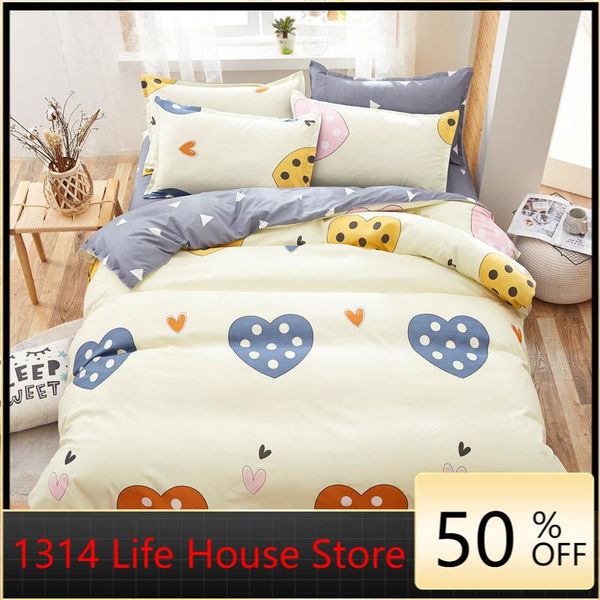 

bedding sets 1314 cartoon small fresh aloe vera cotton simple grinding hair single double three or four pieces set wholesale