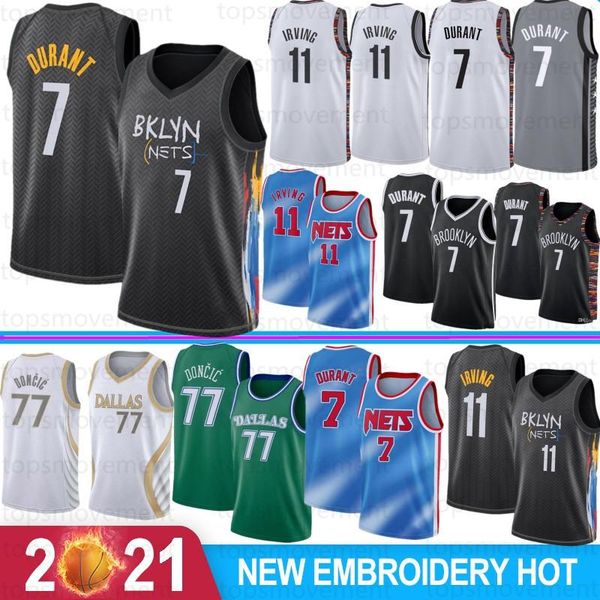 

ncaa kyrie 11 mens irving college kevin 7 durant basketball jerseys luka ncaa 77 doncic 2021 new stock s-xxl 2021, Black;red