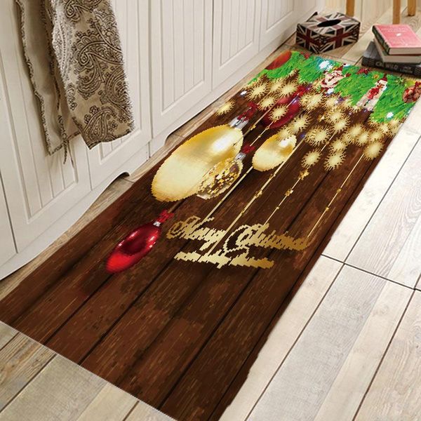 

christmas tree carpet christmas door mat kitchen long carpet bedroom living room bathroom hallway non-slip floor mat