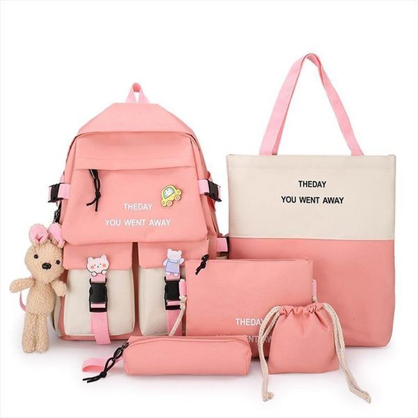 

school bags women waterproof nylon backpack female large capacity travel bag korean vintage girl shoulder schoolbag