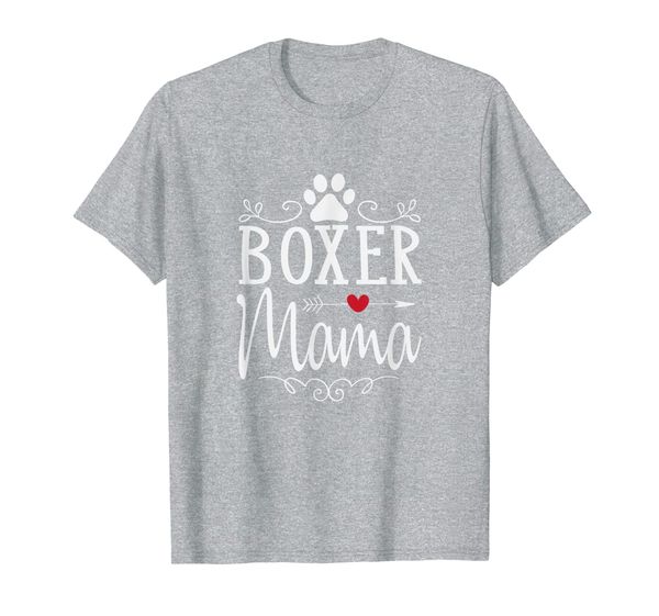 

boxer mama - boxer dog shirt gift for boxer lover, White;black