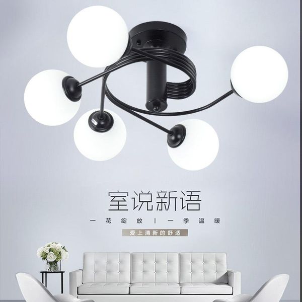 

ceiling lights industrial iron light living room lighting nordic 220v e27 led lamp
