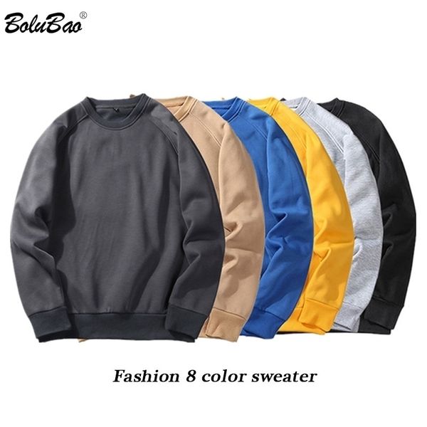 

bolubao fashion brand men hoodie sweatshirt spring autumn mens sweatshirt hoodies men's solid color long sleeve hoodies 201112, Black