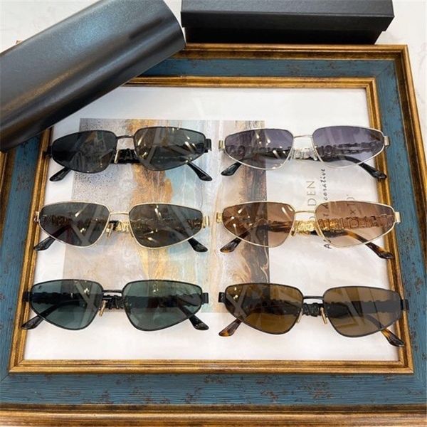 

letter leg irregular cat's eye sunglasses star net red same uv resistant sunglasses bb0107, White;black