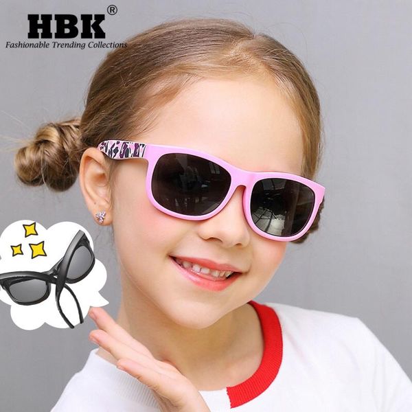 

polarized kid's sunglasses silicone material frame fashion colorful shades safe eyewear for children flexible uv protection, White;black
