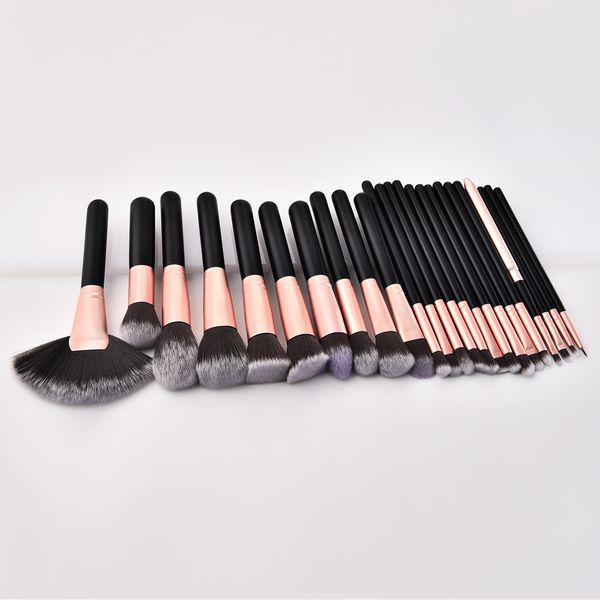 

wholesale black makeup brush set powder foundation cosmetic tool set private label