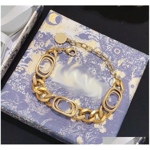 

classic letter chain necklace bracelet women clavicle chain necklaces metal choker bracelet hip hop neckl jllqaj dh_garden, Black