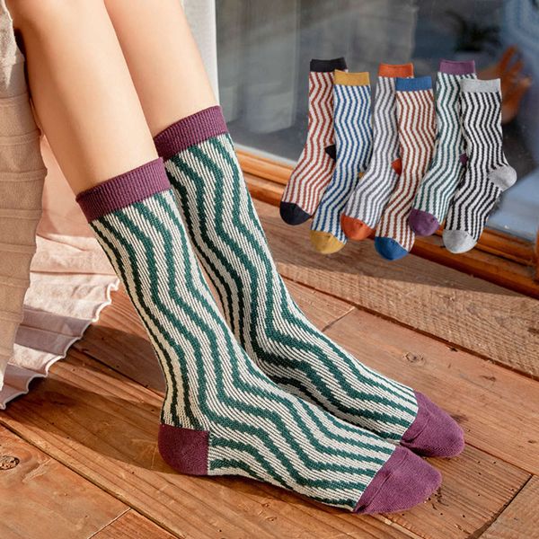 

autumn winter cotton middle double wave, Black;white