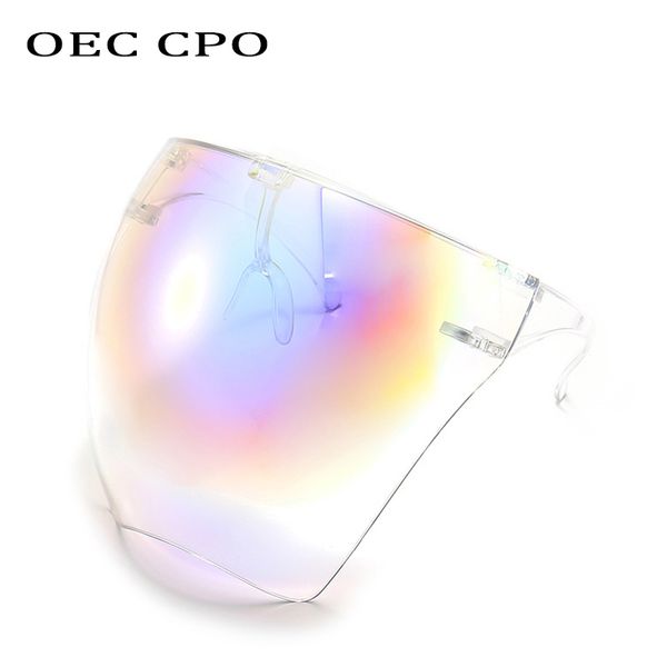 

designer sunglasses oec cpo faceshield protective goggles women one piece safety men glasses mask windproof sun female, White;black