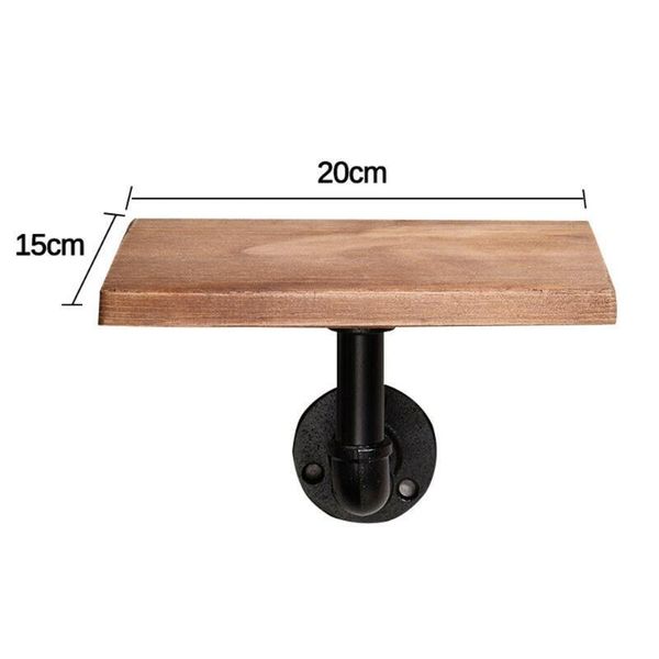 

shelf mounted shelves wooden storage bracket wood color 40*20cm/20*15cm